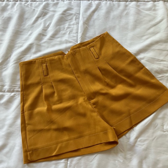 Yellow Mustard Shorts - Picture 3 of 5